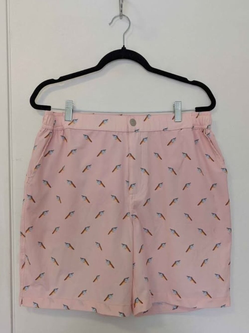 Men's Mosmann Pink Beach Resort Boardshorts Swim Shorts XL